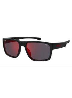 Carrera Men's Polarized Rectangular Sunglasses - Carduc 029/S Black Millimeter - Lens Size: 59 Mm  - Image 1