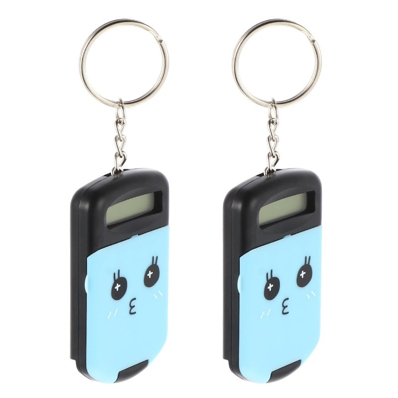 Kisangel 2Pcs Mini Pocket Calculator Black Portable Cute Cartoon Desktop Basic Office School - Image 2