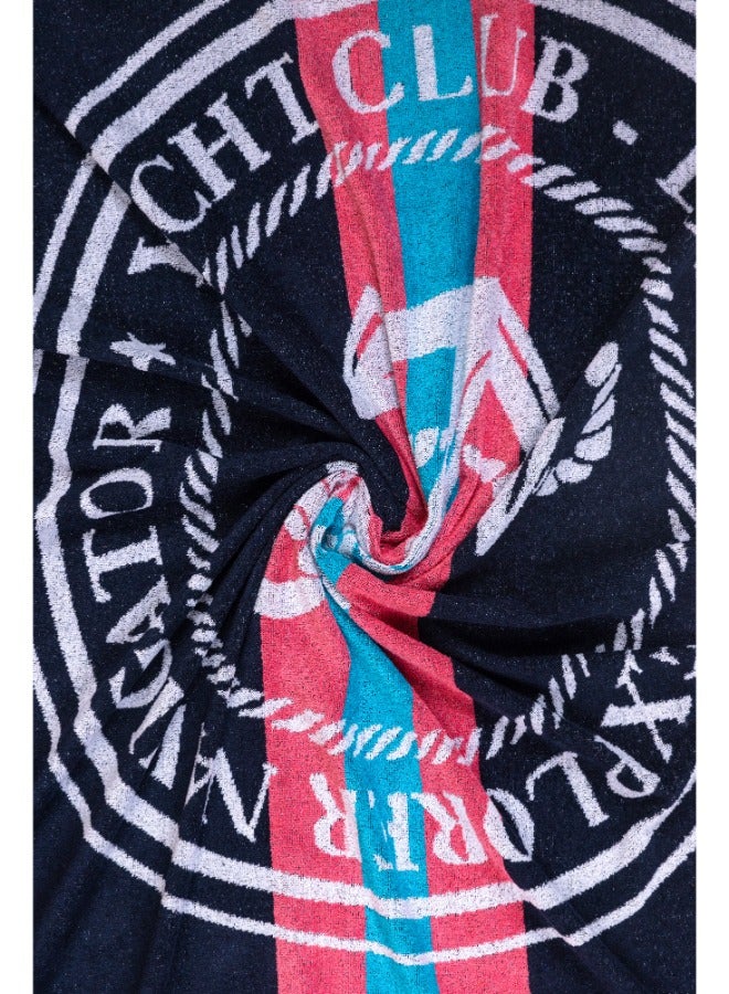 SIGNOOLA Beach Towel 90 x 170 cm Yackt Club  100% cotton.  - Image 2