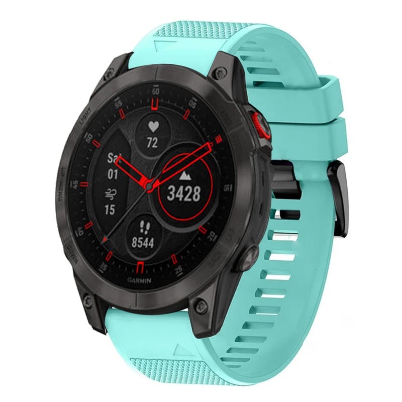 S-TOP For Garmin Epix Gen 2 Quick Release 22mm Silicone Watch Band(Mint Green) - Image 1