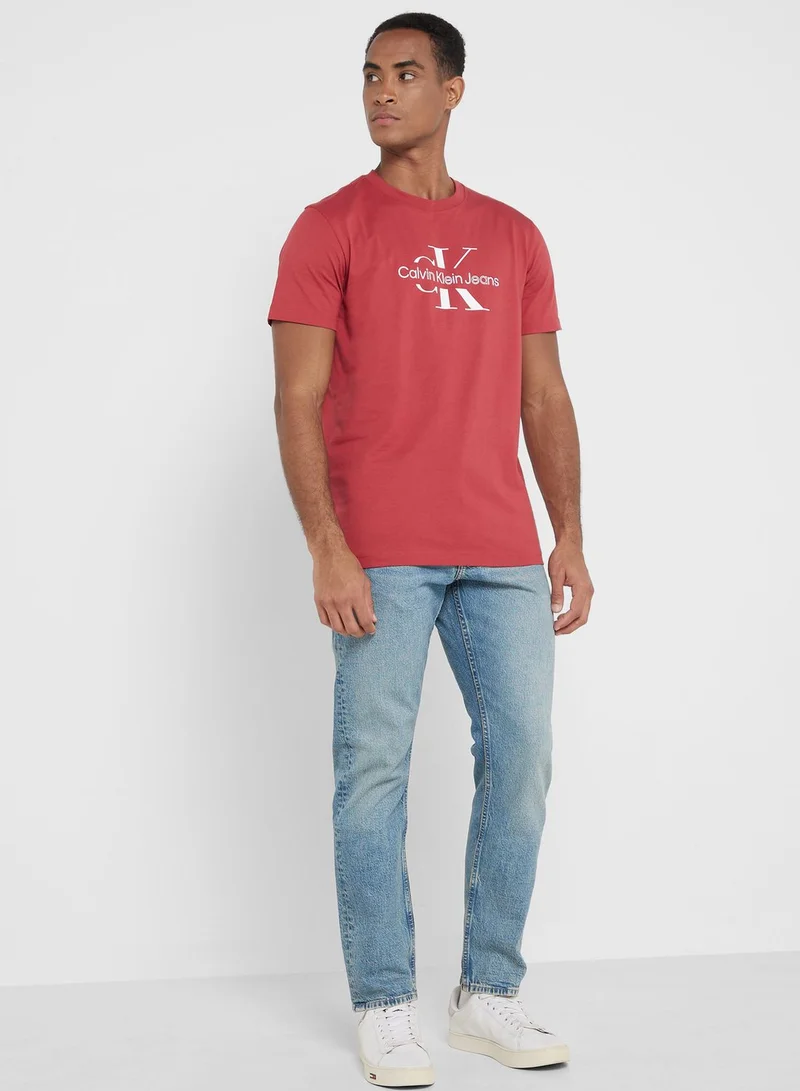 Calvin Klein Jeans Logo Crew Neck T-Shirt