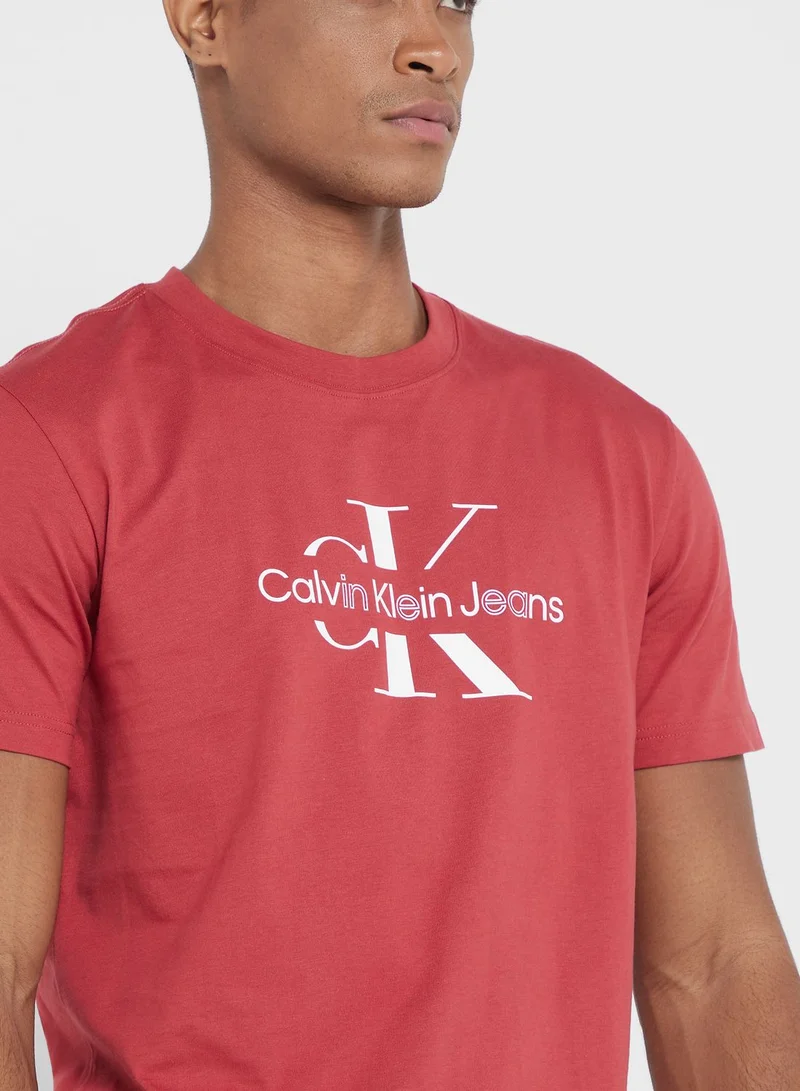Calvin Klein Jeans Logo Crew Neck T-Shirt