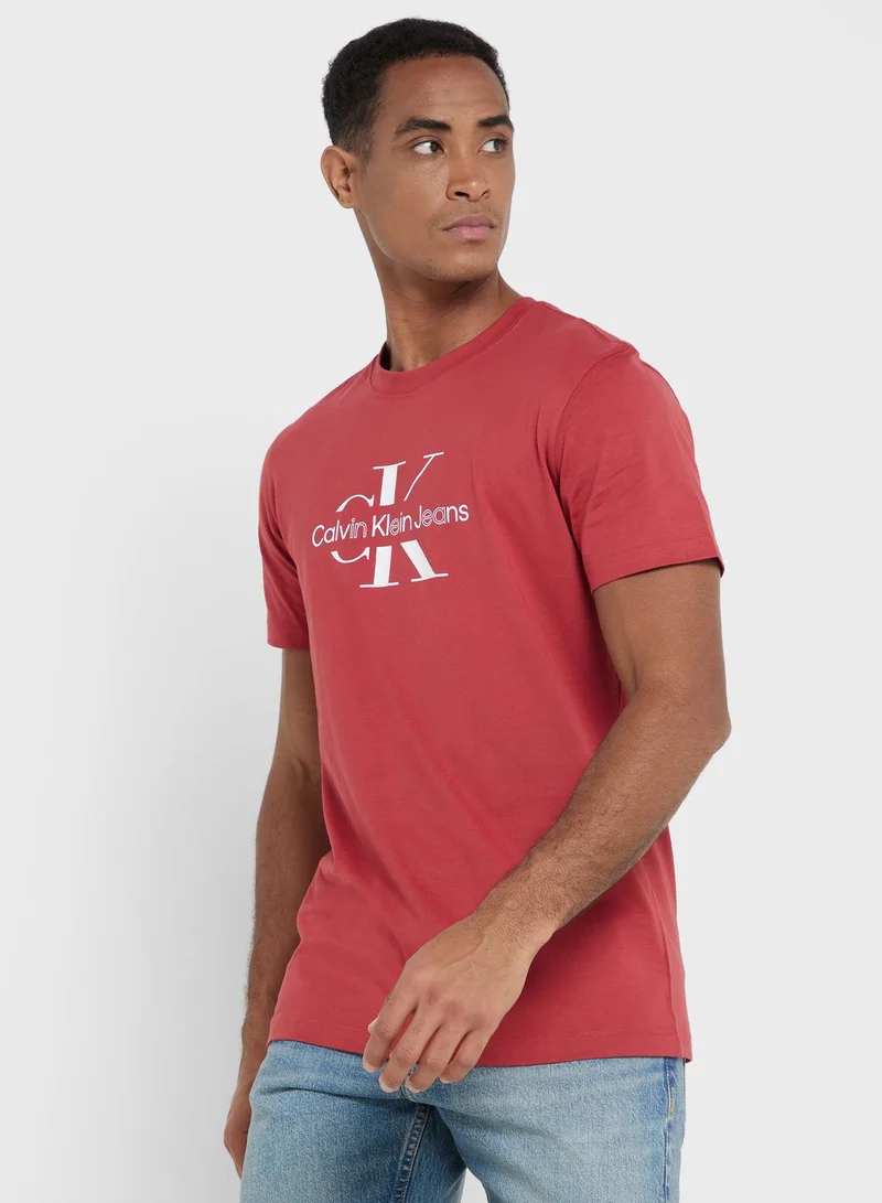 Calvin Klein Jeans Logo Crew Neck T-Shirt