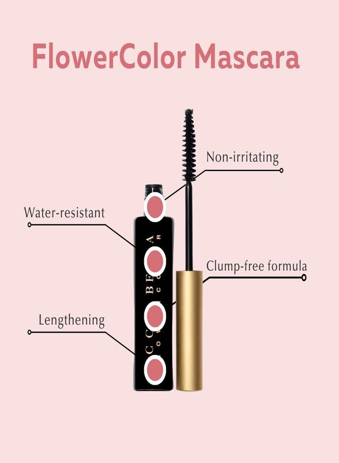 Ecco Bella FlowerColor Organic Mascara - Ideal for Sensitive Eyes - All Natural, Vegan & Waterproof - Clean Brown Mascara, Long-Lasting, Smudge-Free & Gluten-Free for Beautiful Lashes - Image 2