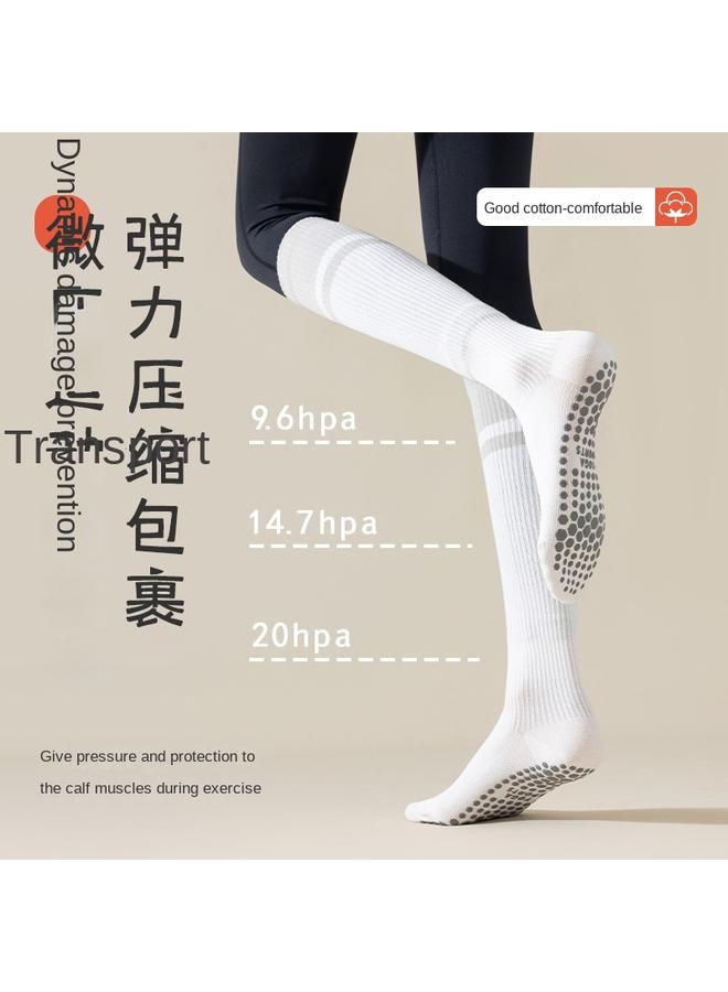 Bluejw Sports Muscle Pressure Striped Socks Children's Shoulder Socks Leg Shaping Pilates Fitness Rope Skipping Running Yoga Socks - Image 3