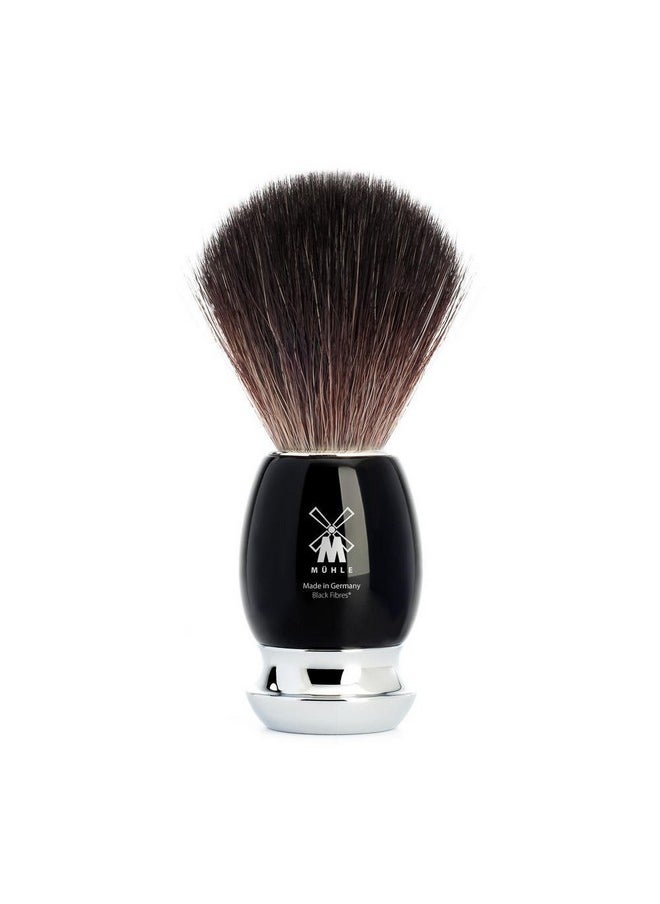 Muhle Vivo Black Fibre Shaving Brush - Creates Rich Lather Of Soap Or Cream 