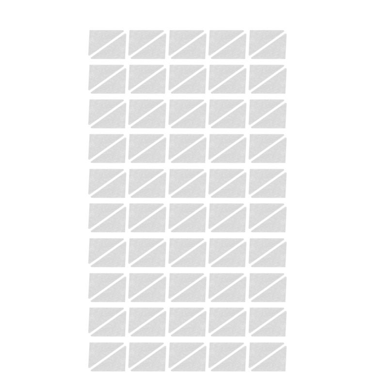 ملصقات دعم طوق القميص 100 قطعة من مادة البولي فينيل المُشفق (PVC) ذات الشكل المثلثية - دعامات طوق قميص لاصقة ذاتياً تقف منتصبة لا تتجعد، لتشكيل طوق القميص المنعطف، للملابس، للاستخدام في المنزل والمكتب - Image 2