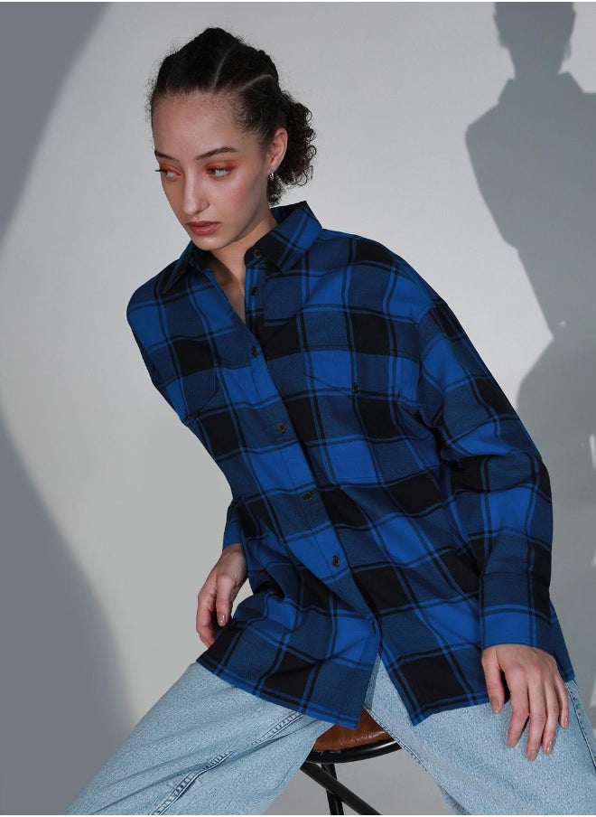 Hubberholme Women Check Shirts - Classic Checkered Design for Everyday Comfort  - Image 1