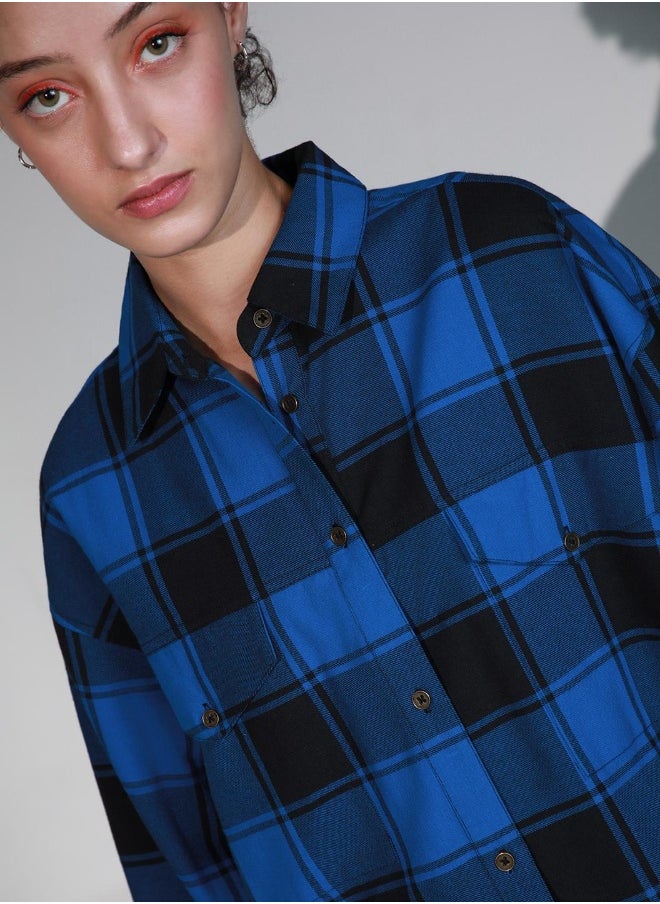Hubberholme Women Check Shirts - Classic Checkered Design for Everyday Comfort  - Image 2