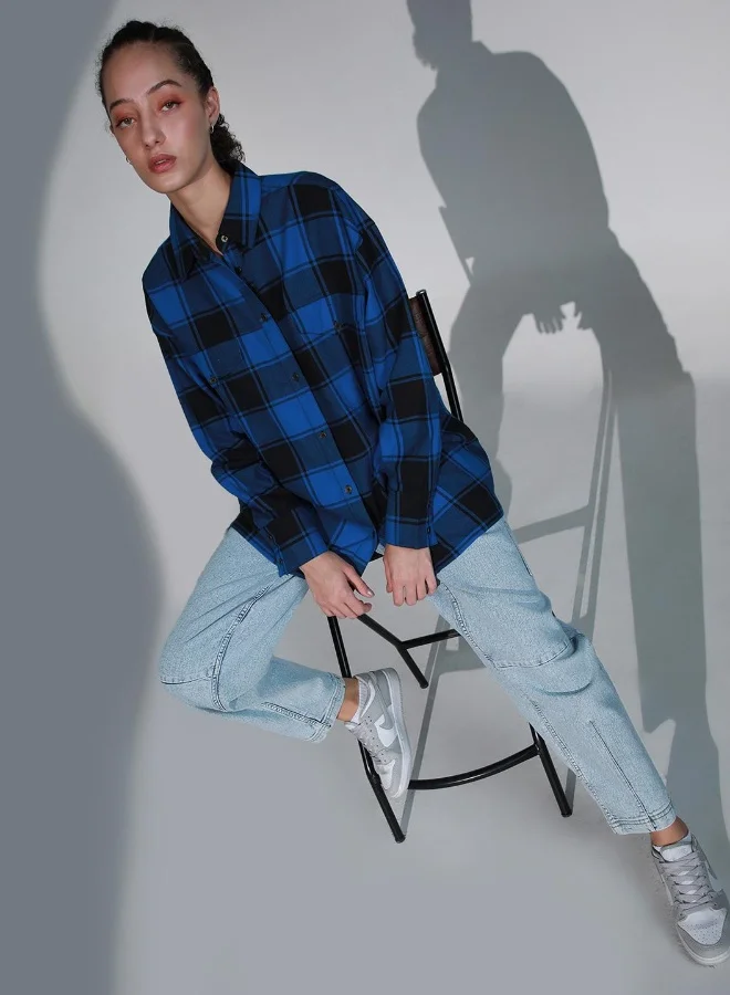 Hubberholme Women Check Shirts - Classic Checkered Design for Everyday Comfort