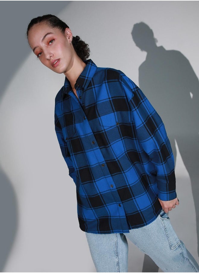 Hubberholme Women Check Shirts - Classic Checkered Design for Everyday Comfort  - Image 5