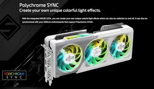 ASRock AMD Radeon RX 9070 XT Steel Legend 16GB White GPU 20Gbps GDDR6 256Bit (3rd Gen RT 2nd Gen AI Accelerators) PCIe5.0 800W 2x8-pin Triple Fan DP2.1a HDMI2.1b Graphics Card 2.9 Slot - Image 3