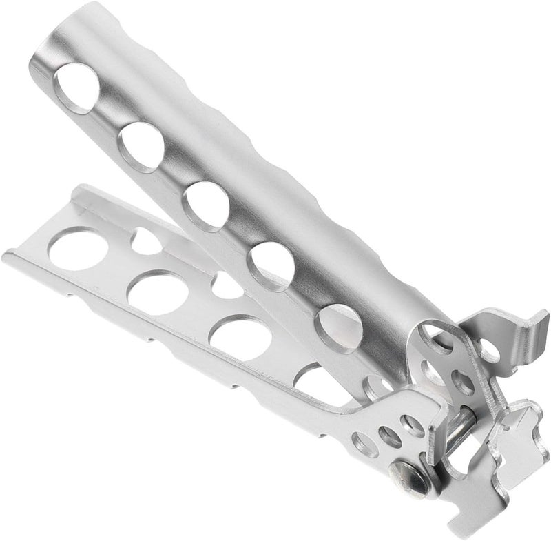 مشبك وعاء التخييم الفضي، ماسك الصفيحة، مانع الحروق، حامل القدر، ماسك الأطباق، أداة المطبخ - Image 1