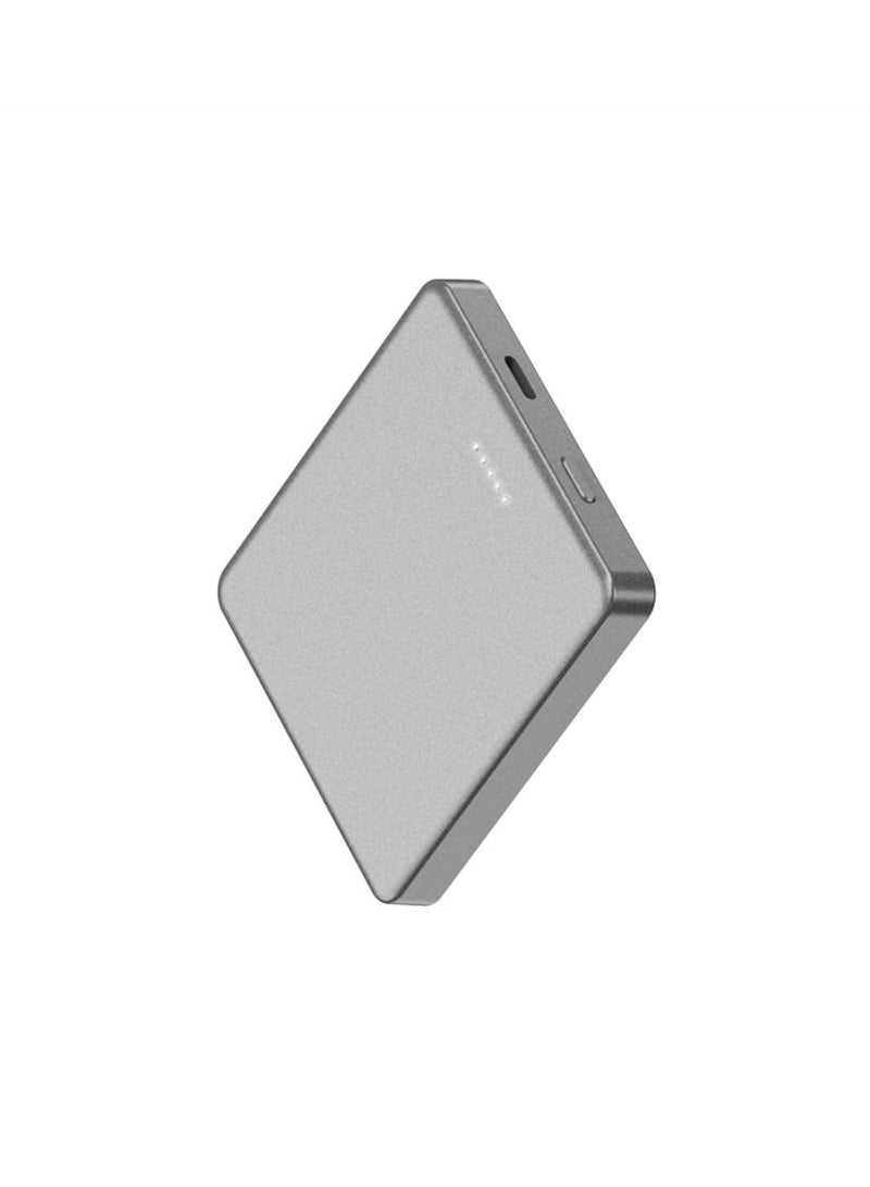 5000mAh Fast Magnetic  Portable Power Bank Charger For iPhone 12/13/14/15 Series  Grey  - Image 4