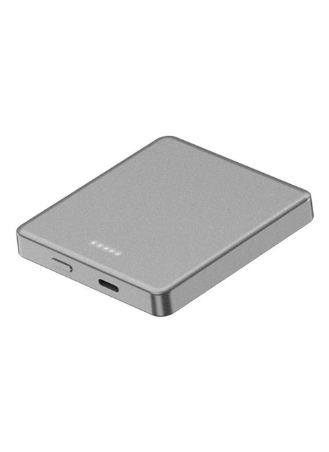 5000mAh Fast Magnetic  Portable Power Bank Charger For iPhone 12/13/14/15 Series  Grey