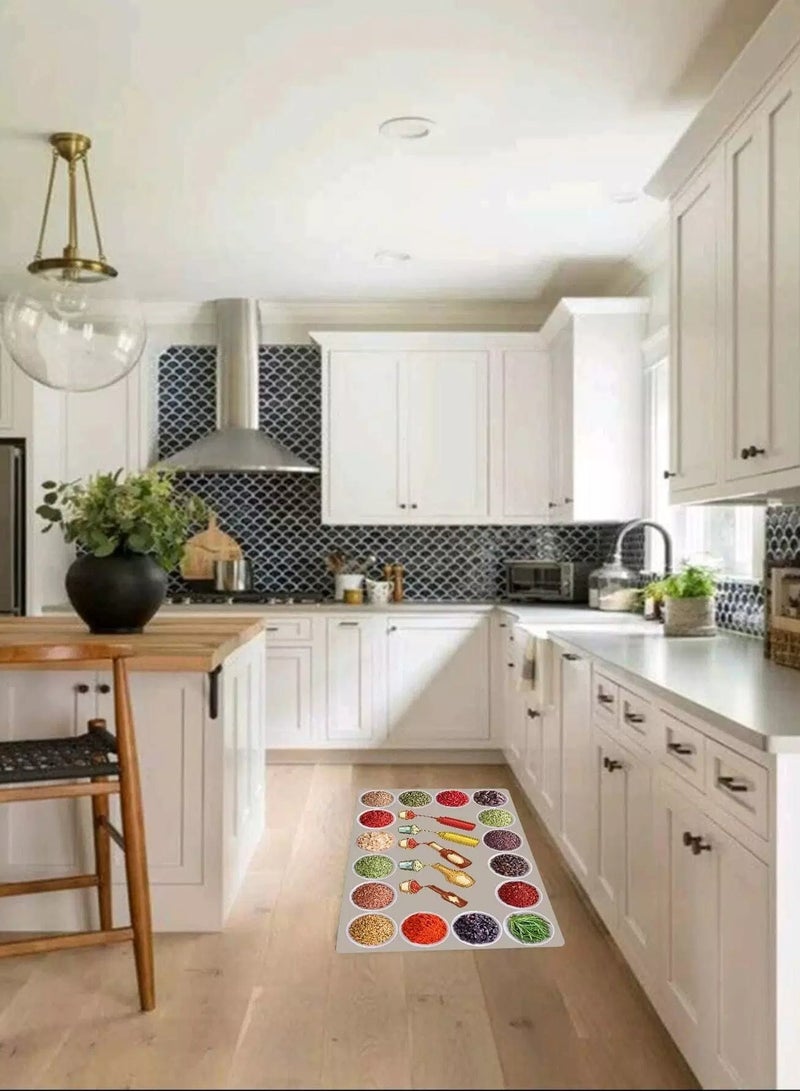 1pc Jam Print Anti-slip Kitchen Rug  - Image 4