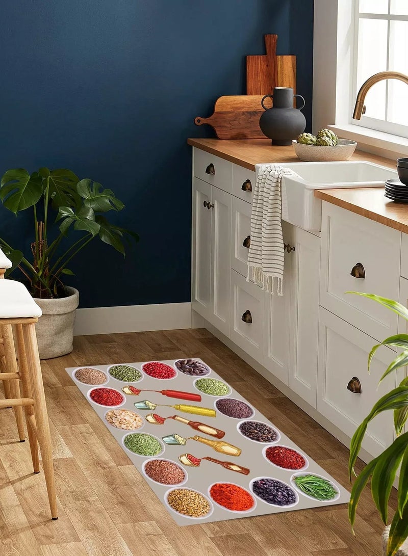 1pc Jam Print Anti-slip Kitchen Rug  - Image 2