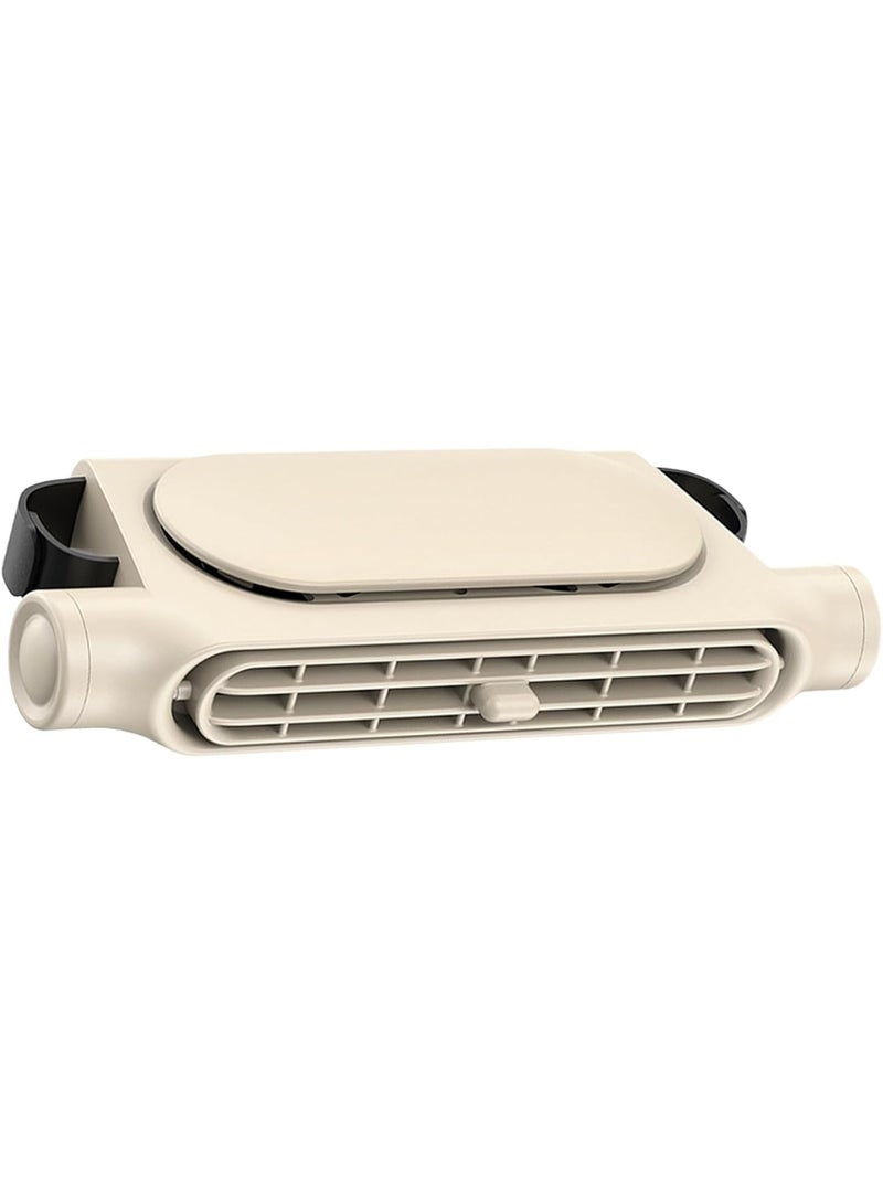 Beauenty USB Charging Car Seat Back Pillow Fan, Adjustable Angle Car Cooling Fan with 3000mah Battery, Portable Air Vent Cooling Device, Easy Installation, Compact Design Ideal for Road Trips & Camping - Image 3