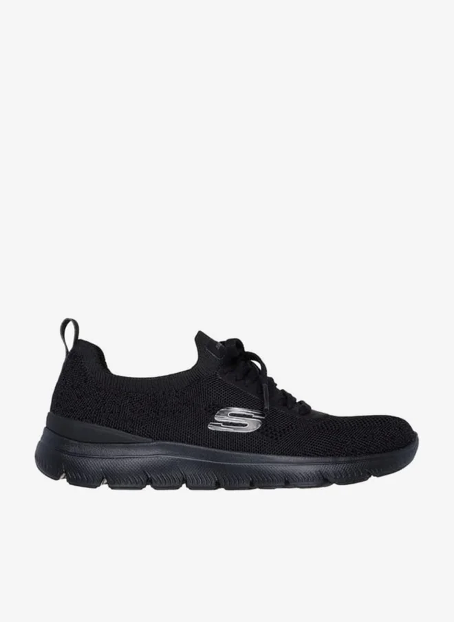 SKECHERS Women's Logo Print Sports Shoes with Lace-Up Closure - SUMMITS SNEAK PEEK
