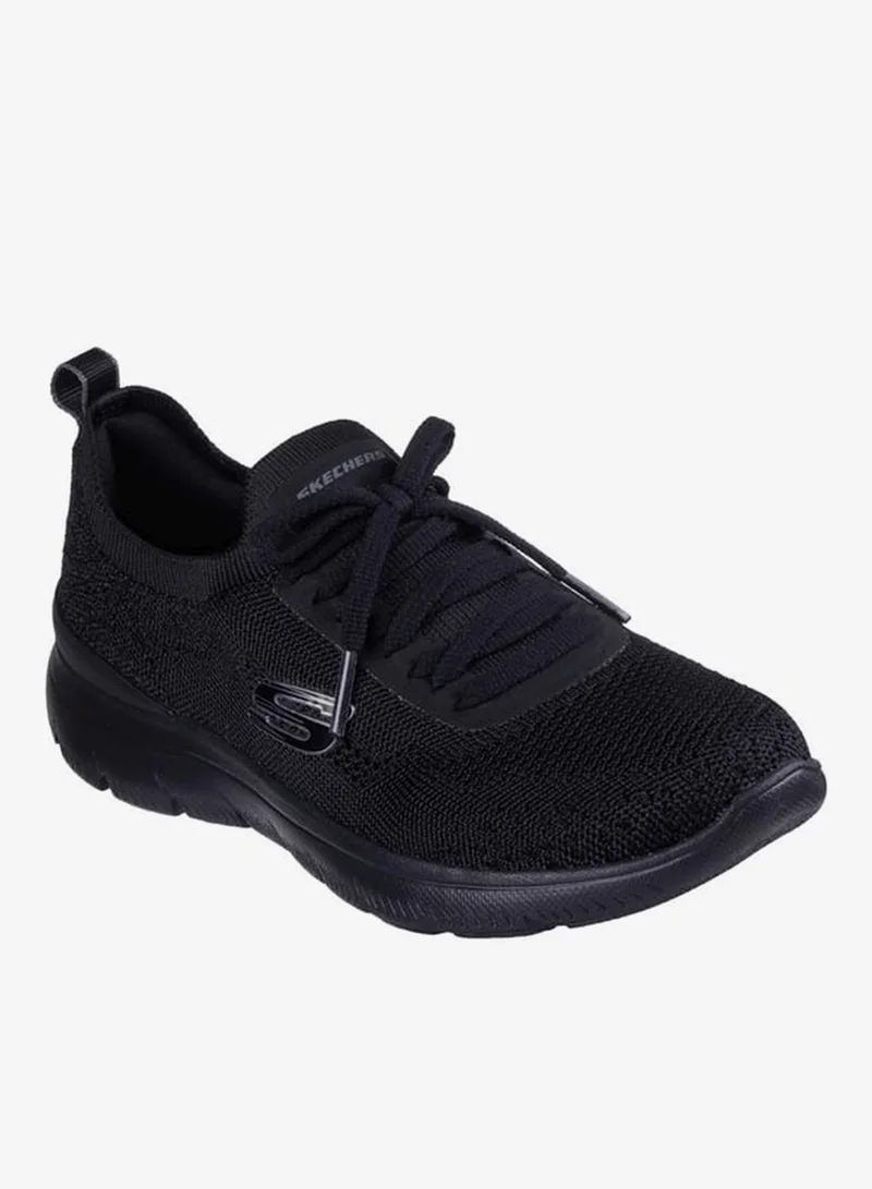 SKECHERS Women's Logo Print Sports Shoes with Lace-Up Closure - SUMMITS SNEAK PEEK