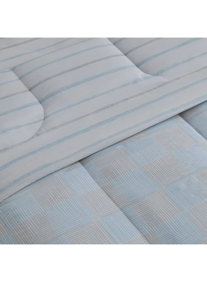 Home Box Aurora Jason 5-Piece Printed Cotton Queen Comforter Set 240 x 200 cm