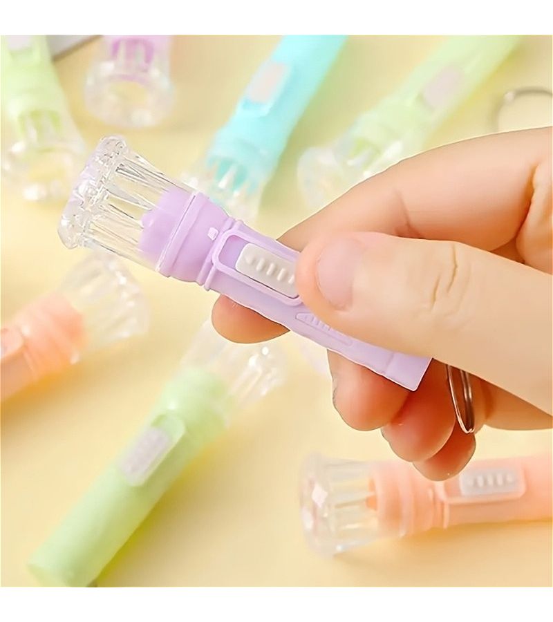 8 Pack Mini LED Flashlights Keychains Super Bright Portable Random Colors For Camping Hiking - Image 5