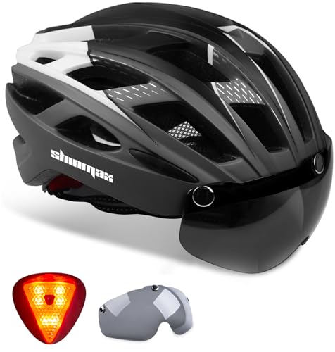 Shinmax Bike Helmet CPSCCPC Bike Helmet for Adult Men Women with Magnetic GogglesLed Back Light Cycling Helmet Adjustable SMT69 - Image 1