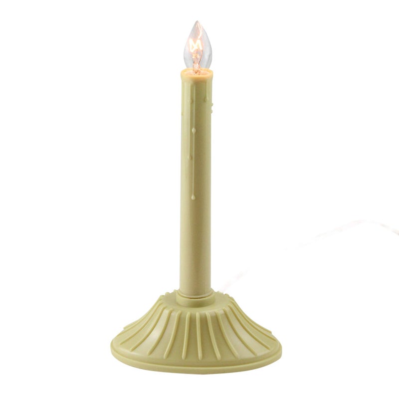 Sienna 95 Single Yellow Ivory Candolier Christmas Indoor Candle Lamp  Clear C7 Light