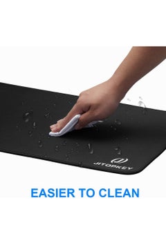 JITOPKEY Large Gaming Mouse Pad 800x300x3MM with Superior Micro-Weave Cloth, Extended Desk Mousepad with Stitched Edges, Non-Slip Base, Water Resist Keyboard Pad for Gamer, Office & Home  - Image 3