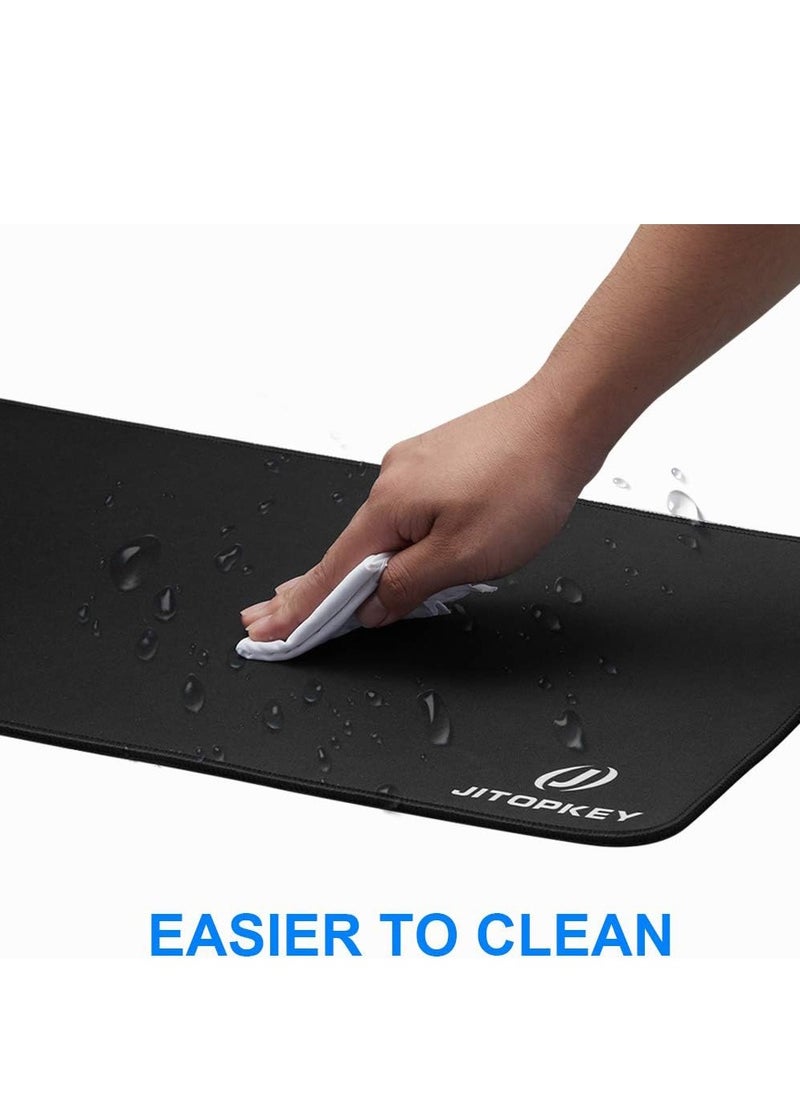 JITOPKEY - Large Gaming Mouse Pad 800x300x3MM with Superior Micro-Weave Cloth, Extended Desk Mousepad with Stitched Edges, Non-Slip Base, Water Resist Keyboard Pad for Gamer, Office & Home - Image 1