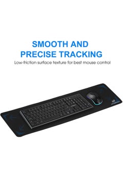 JITOPKEY Large Gaming Mouse Pad 800x300x3MM with Superior Micro-Weave Cloth, Extended Desk Mousepad with Stitched Edges, Non-Slip Base, Water Resist Keyboard Pad for Gamer, Office & Home  - Image 5
