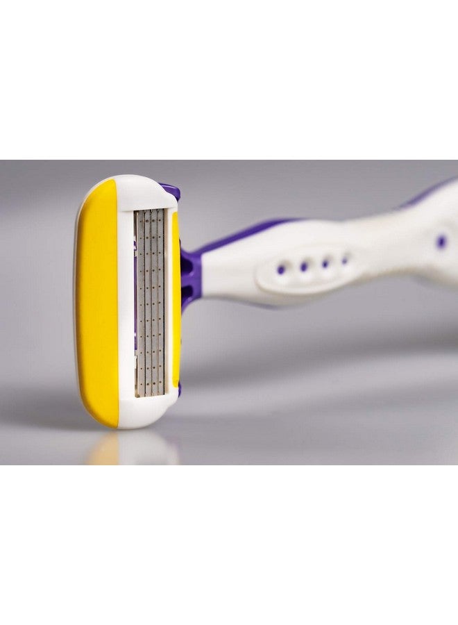 About Face About Body Spa Shave 4Blade Disposable Razors Premium Disposable Shavers With Coconut Oil Moisture Pad 4 Count  - Image 5