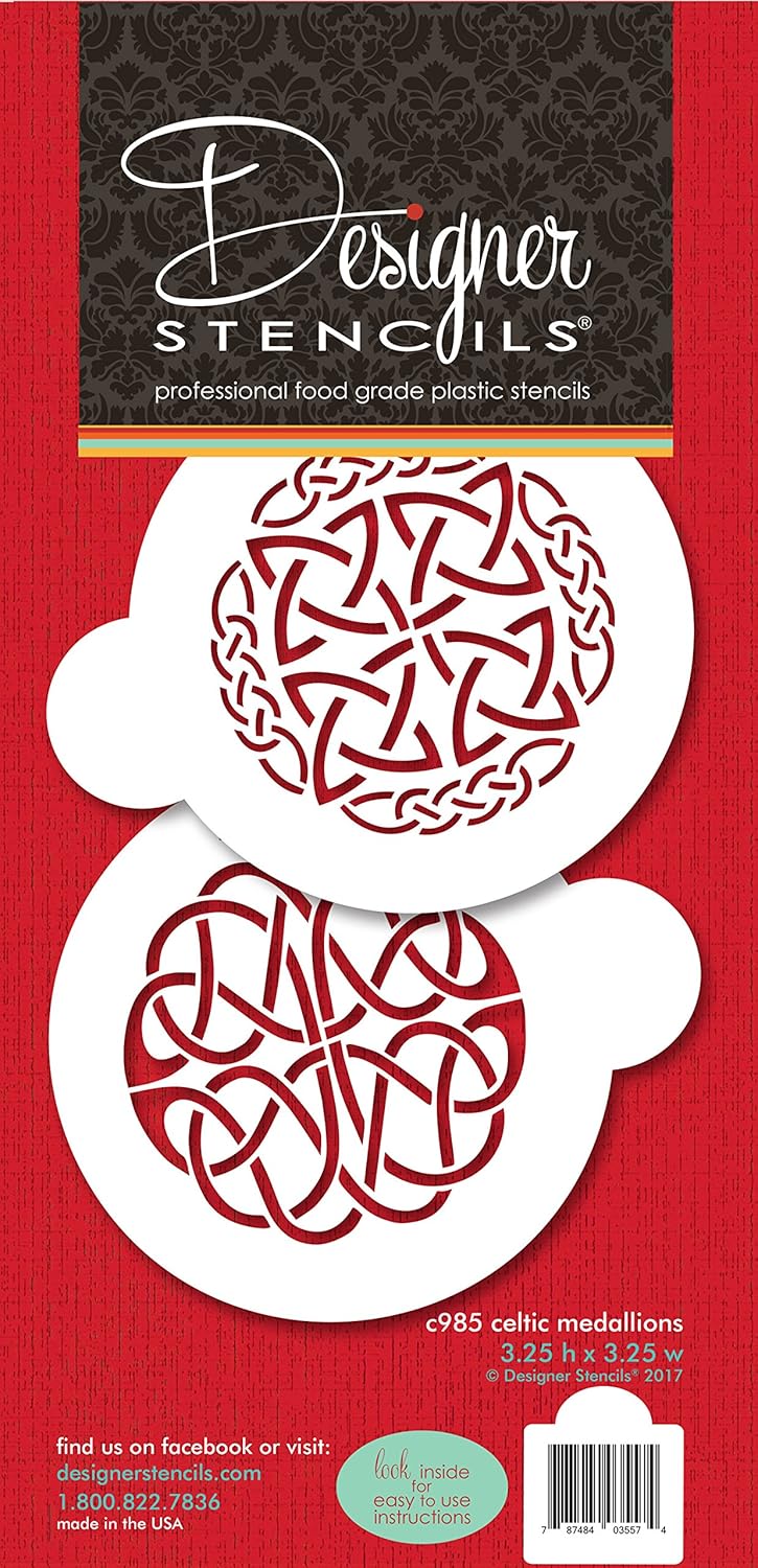 Designer Stencils Celtic Medallions Cookie Stencil Set C985 by Designer Stencils - Image 1