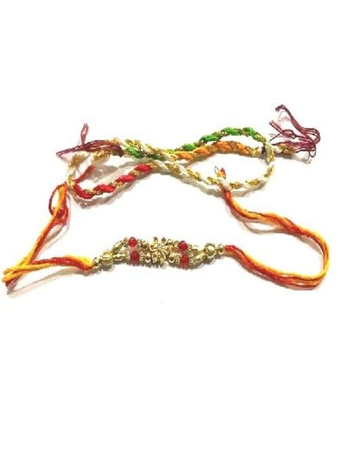 Ekdant American Diamond Stone Rakhi Raksha Bandhan Rakhi & Silk Thread - Beautiful Rakhi RK1 - Image 2