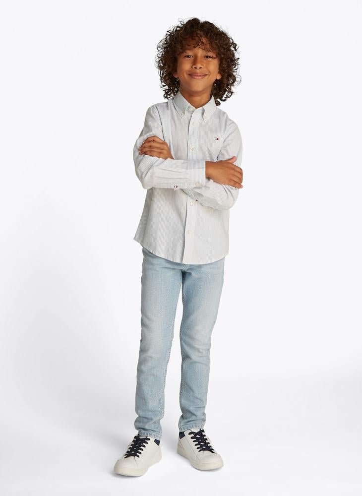 TOMMY HILFIGER - Kids Flex Ithaca Ls Shirt - Image 1