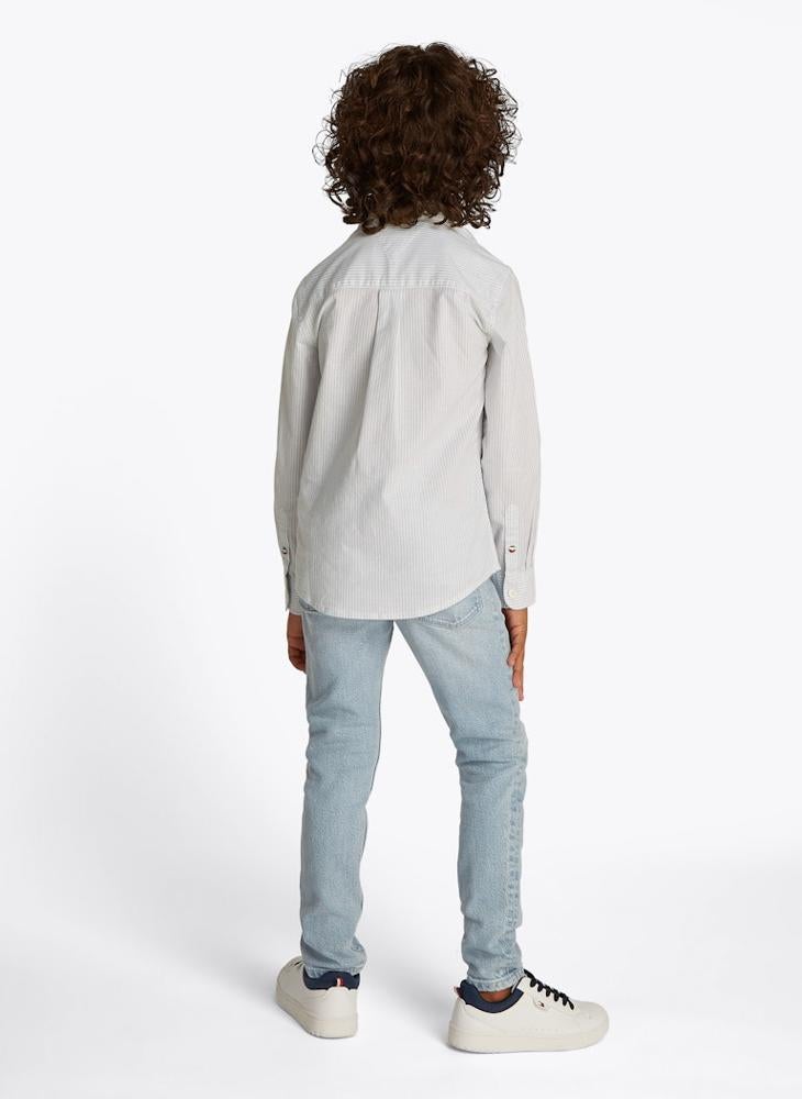 TOMMY HILFIGER - Kids Flex Ithaca Ls Shirt - Image 1