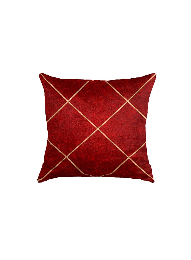 RIZARIES وسادة رمي سوبر سوفت مارون ذهبية مرصعة بالألماس - Image 2