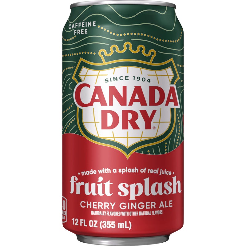 Canada Dry Cherry Gingerale Fruit Splash 12oz, Pack of 12 - Image 3