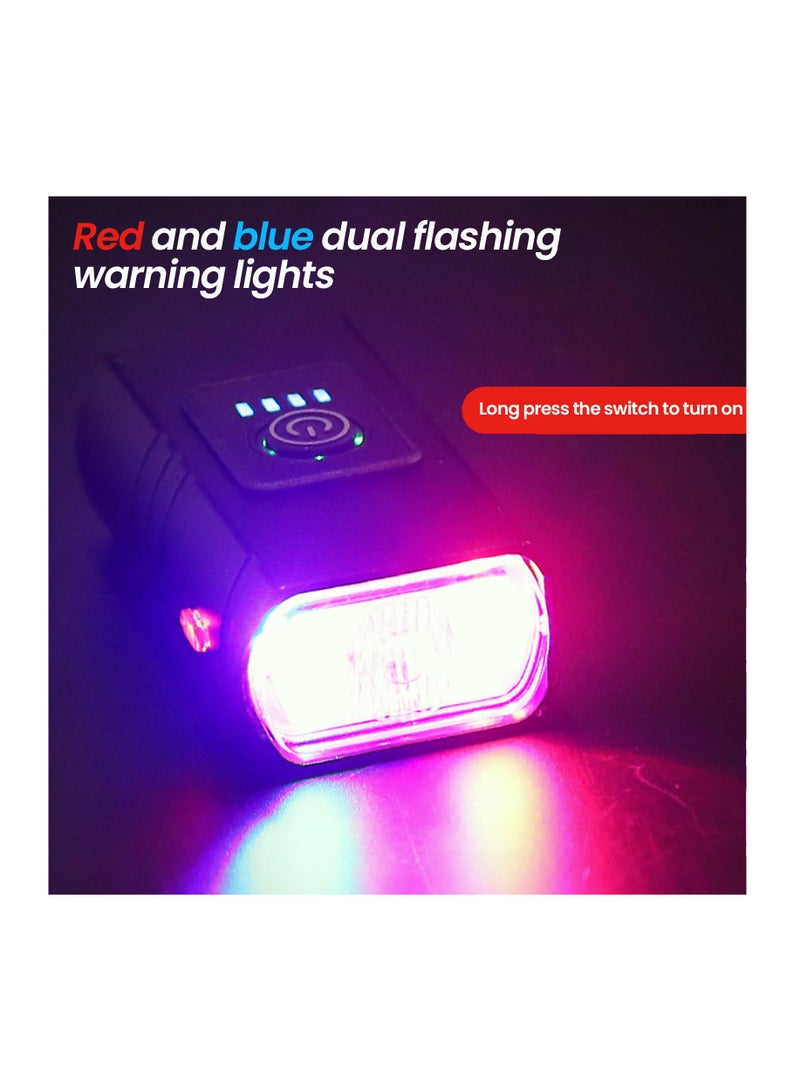 Anmi Rechargeable Bike Lights with Electric Bell, Ultra Bright Bicycle Lights for Night Riding, Bicycle Light, LED Bike Front Light, Bike Accessories, for All Bicycles, Road, Mountain, Night Riding  - Image 5