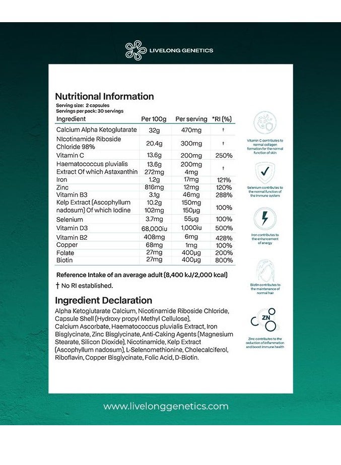 LiveLong Genetics LLG+ NAD+ Booster - Image 4