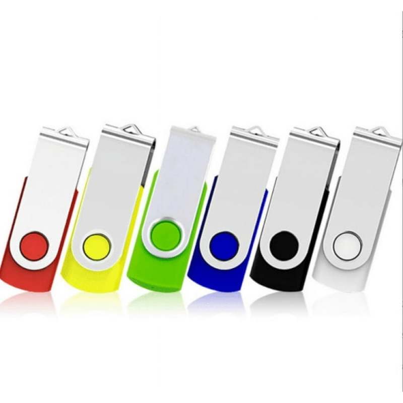 السياقات المضغوطة لـ USB: محرك محمول USB 2.0 معدني قابل للدوران ومباشر التشغيل - تخزين آمن بتصميم أنيق ومتنوع الألوان للاستخدام في المدرسة والأعمال والاستخدام اليومي - Image 1