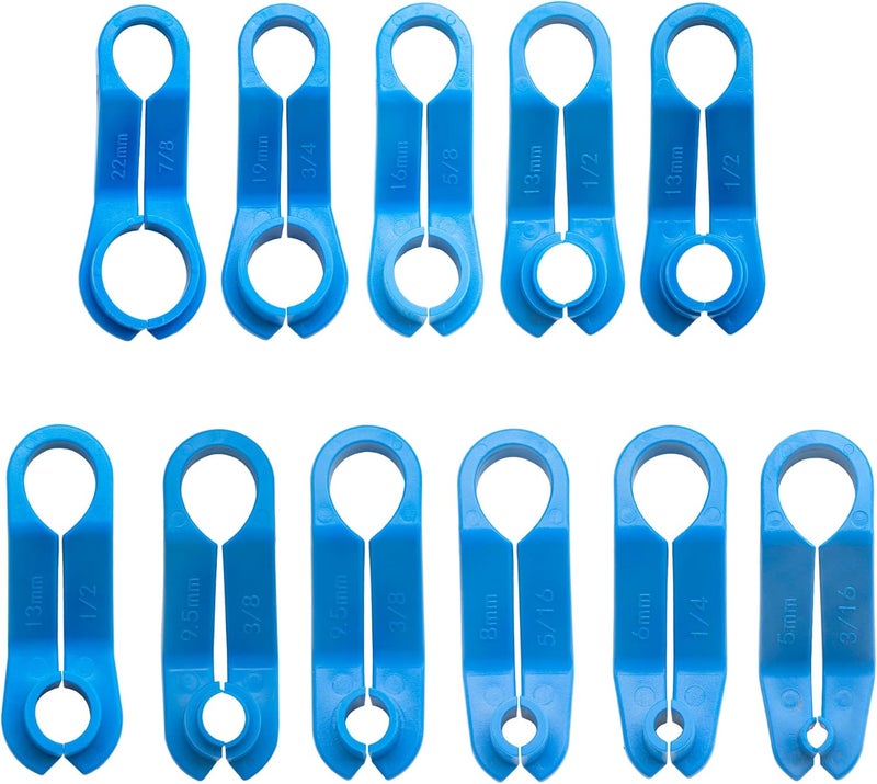 AUPREX 11 PCS AC/Fuel Line Disconnect Removal Tool Set for Ford and Others, Transmission Oil Cooler Line Quick Disconnect Kit from 3/16 to 7/8 Inch - Image 1