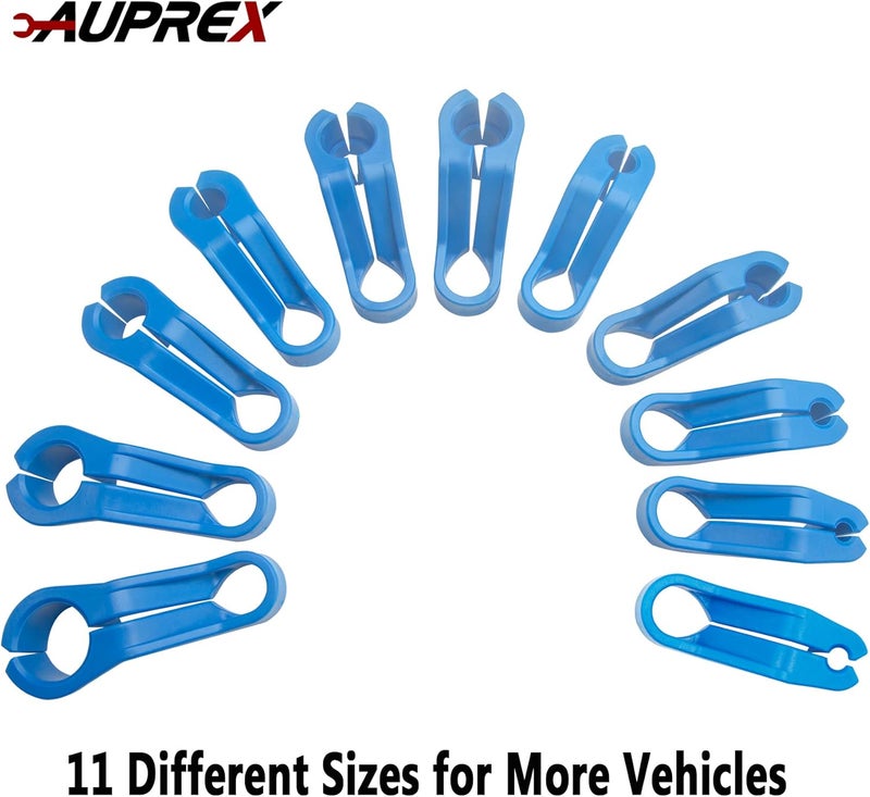 AUPREX 11 PCS AC/Fuel Line Disconnect Removal Tool Set for Ford and Others, Transmission Oil Cooler Line Quick Disconnect Kit from 3/16 to 7/8 Inch - Image 3