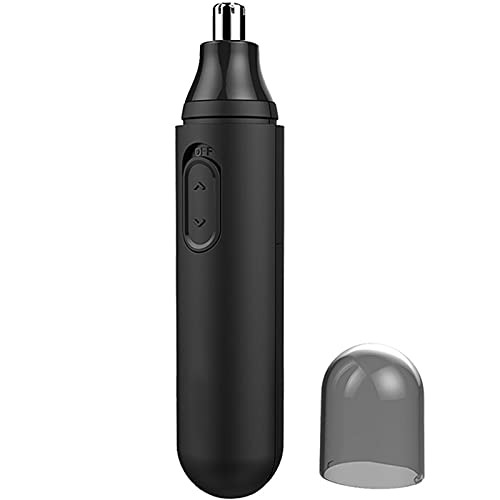 Qisebin Upgraded Nose and Ear Hair Trimmer, Professional Painless Nose Hair Remover for Men and Women, Electric High-speed Rotating Waterproof Stainless Steel Nose Hair Trimmer,Black - Image 1