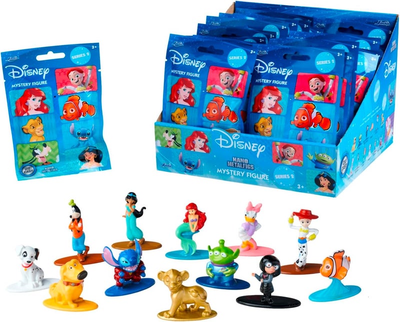 JADA Toys Disney Mystery Figure (Blind Pack) - 1 Surprise Collectible, Nano Metal Figure (4 cm) for Children and Fans from 3 Years, Series 2, Black - Image 1
