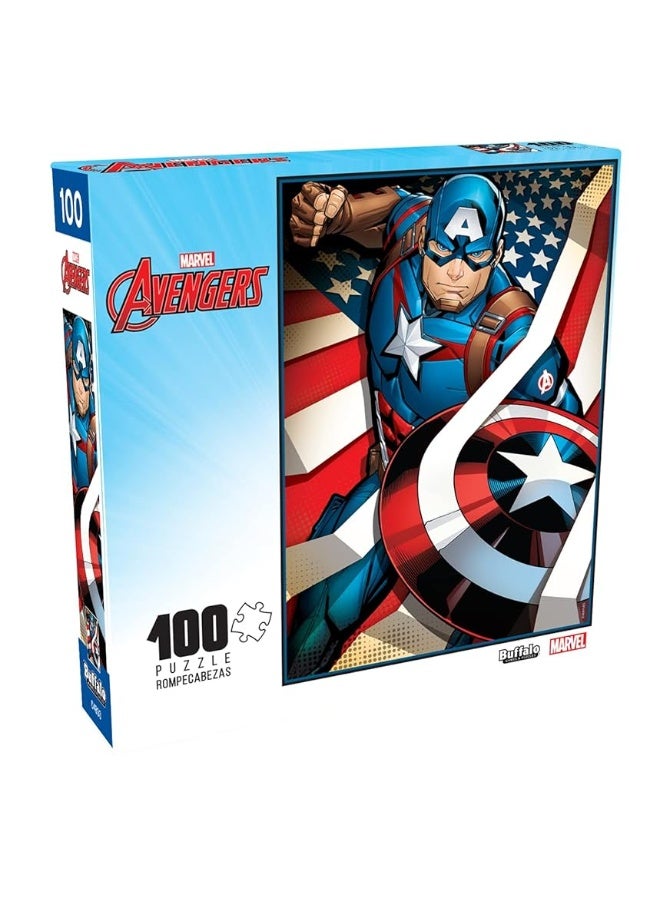 Buffalo Games  Marvel  Captain America The First Avenger  100 Piece Jigsaw Puzzle for Families Challenging Puzzle Perfect for Game Nights  Finished Puzzle Size is 1500 x 1100 - Image 3