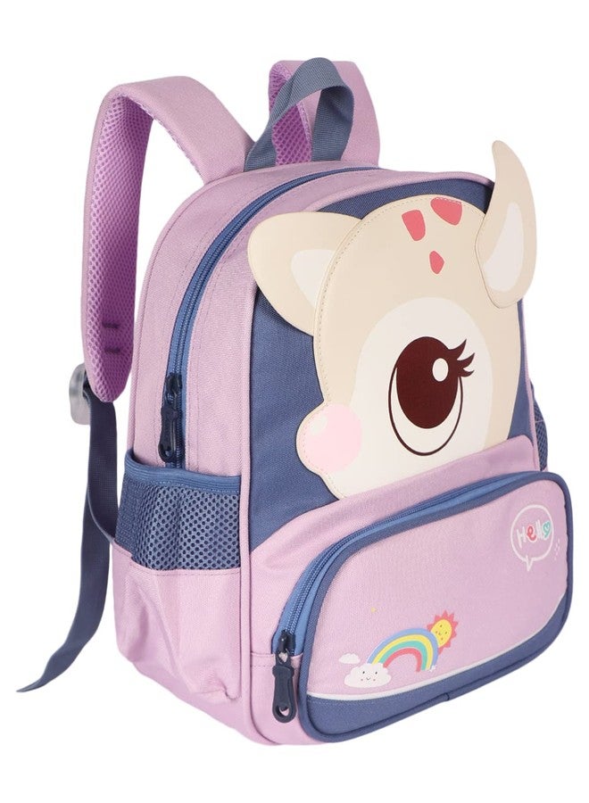 PASSION PETALS Girls Kids School Bag Girls Deer School Backpack For Kids For Age 2-6Years - Purple - Image 5