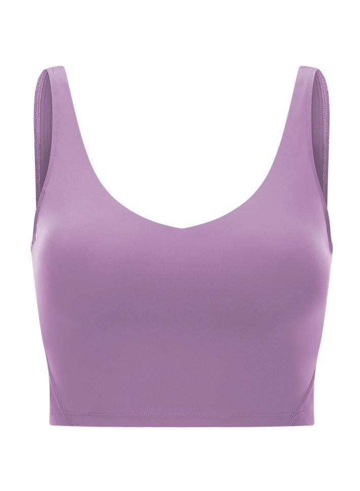 Women's Tank Top Padded Sports Bra Running Workout Yoga Crop Top - Image 1