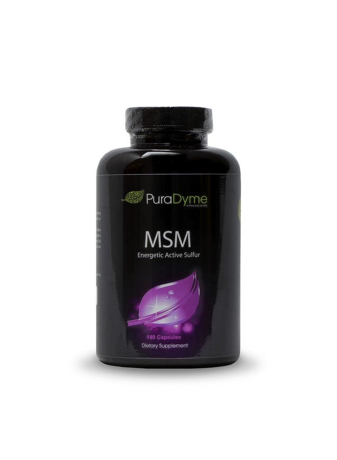 PuraDyme بورا دايم MSM مع مزيج غذائي كامل - 180 كبسولة نباتية - Image 1