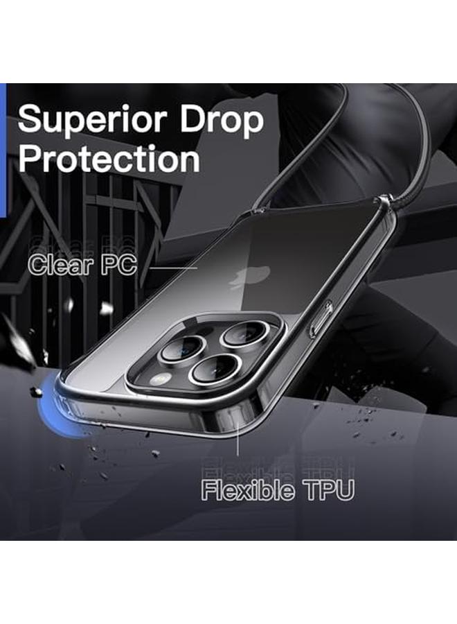 Jetech Crossbody Case For Iphone 14 Pro Max 6.7 Inch With Adjustable Lanyard Strap Clear Transparent Anti Yellowing Shockproof Protective Phone Cover With Neck Cord Space Black - Image 4